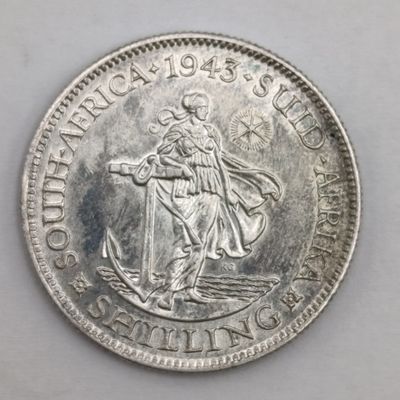 South Africa 1943 Shilling - uncirculated