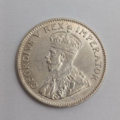 South Africa 1934 silver 3d three pence AU