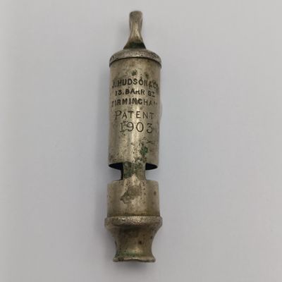 Antique J.Hudson Birmingham Patent 1903 military whistle