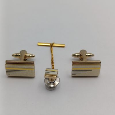 Vintage set of Stratton cufflinks and tie pin