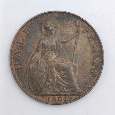 Great Britain 1901 half penny AU