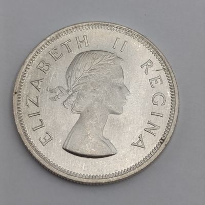 South Africa 1954 half crown Uncirculated