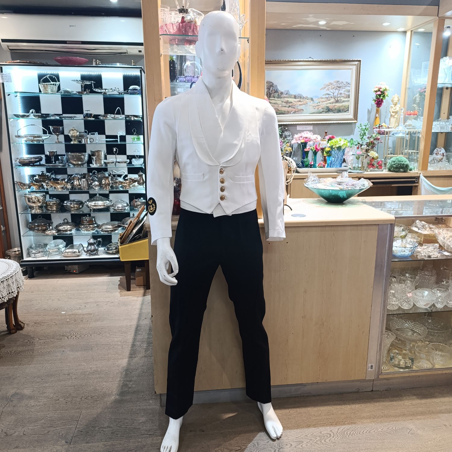 South African Navy chief petty officer summer mess dress uniform - Jacket, waistcoat and trousers