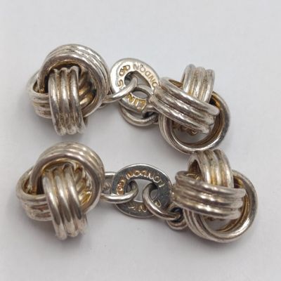 Links of London sterling silver cufflinks with tag