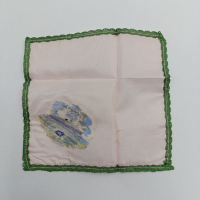 Union Castle Souvenir of M.V Bloemfontein Castle handkerchief