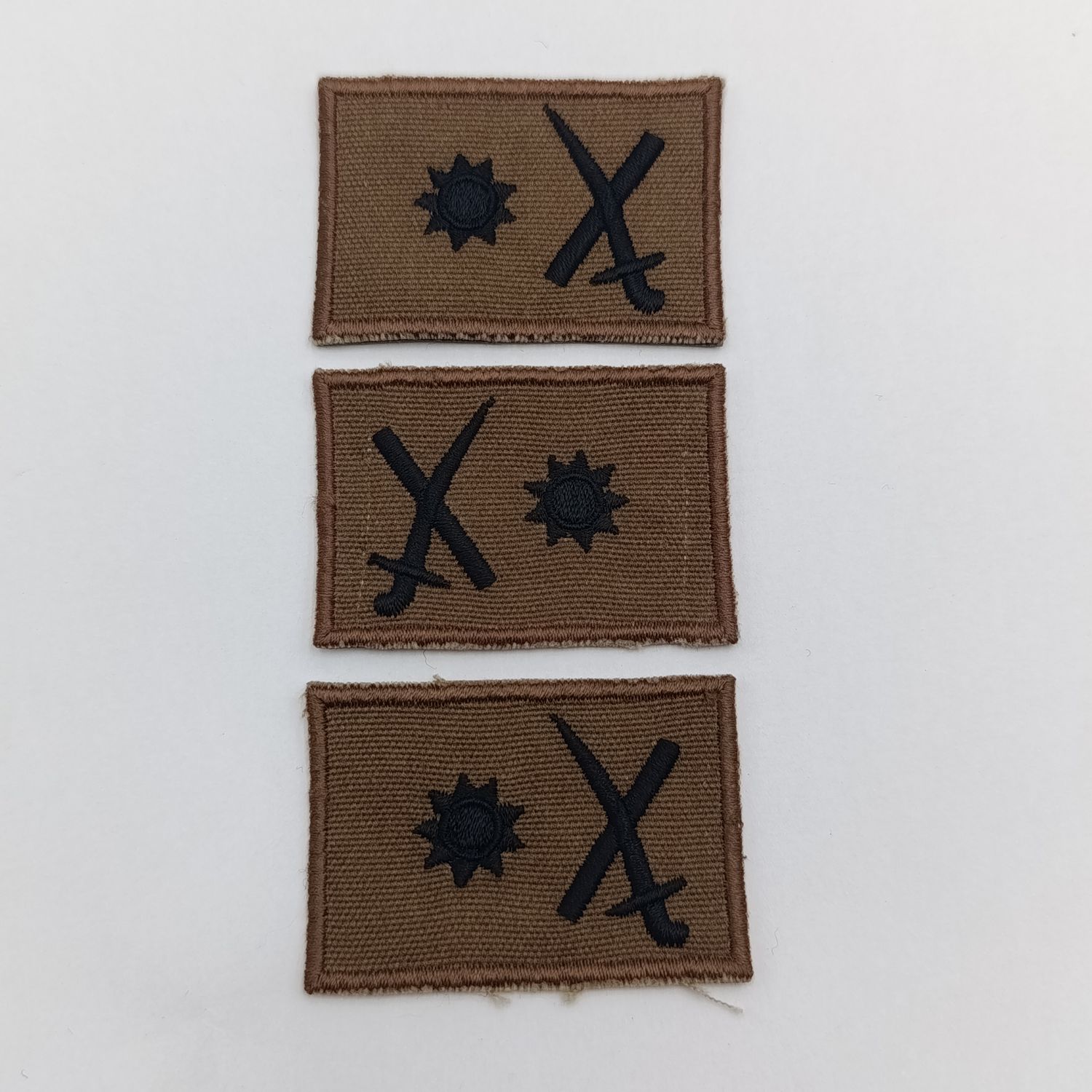 Lot of 3 SA Army Brigadier-general rank badges