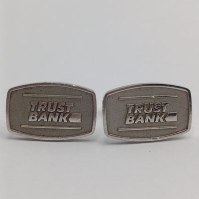 Pair of vintage Trust Bank cufflinks