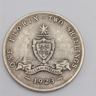 Australia 1923 Florin 2 Shilling