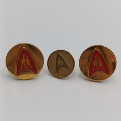 Allied bank set of cufflinks and achievement pin