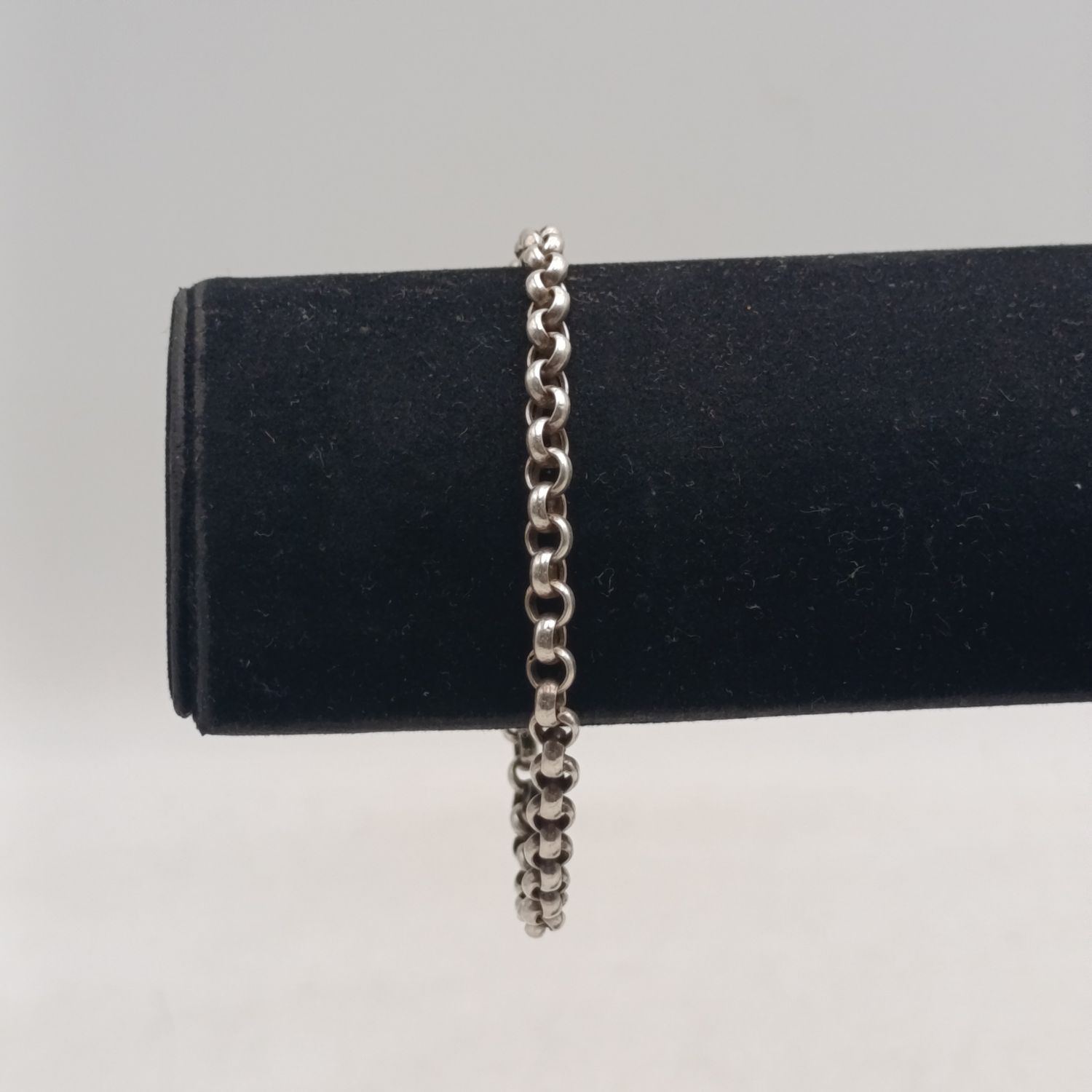 Sterling silver rolo links bracelet - weighs 5.8 grams