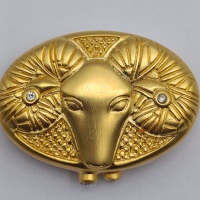 Estee Lauder solid perfume compact - Aries Zodiac