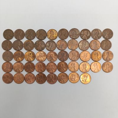 Usa Lincoln cents most excellent - 48 coins