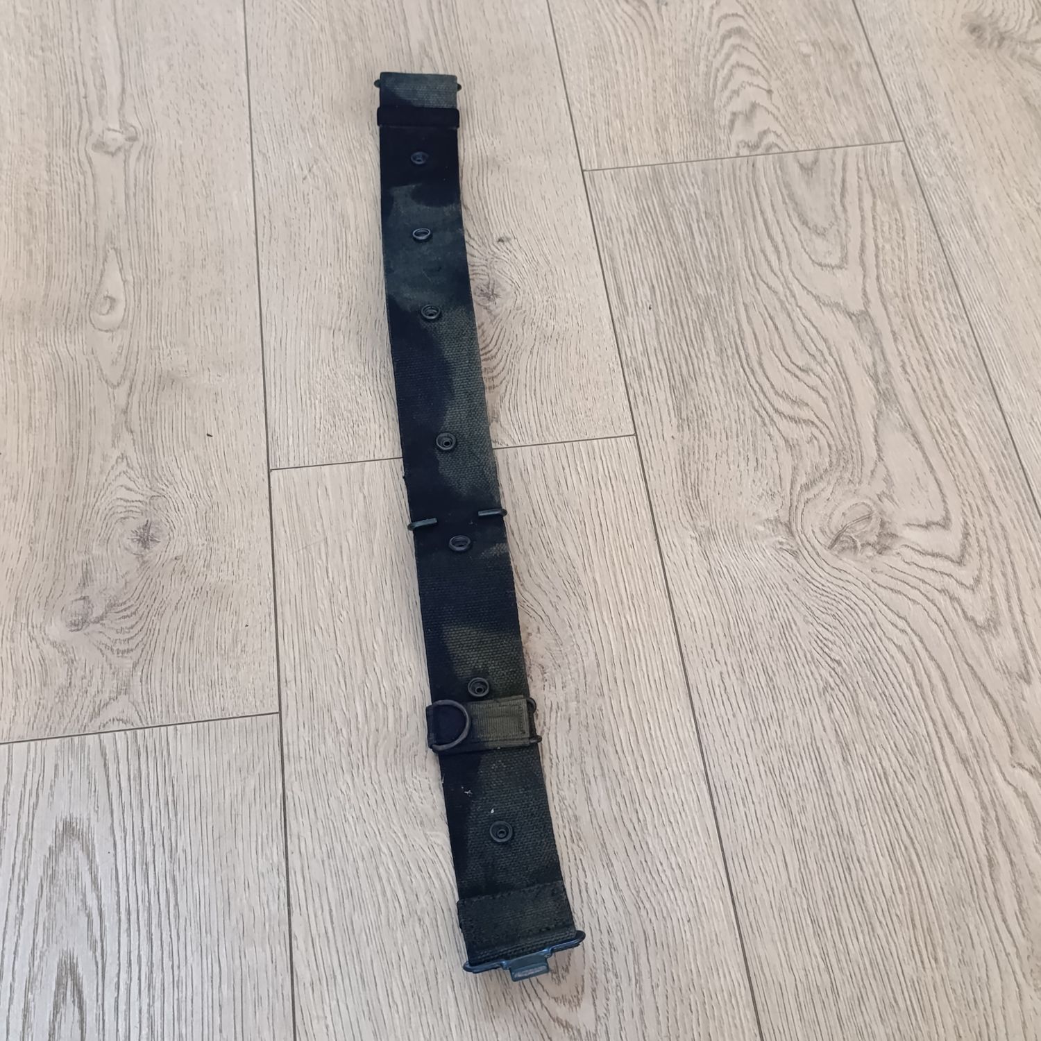 South African Navy black webbing balt