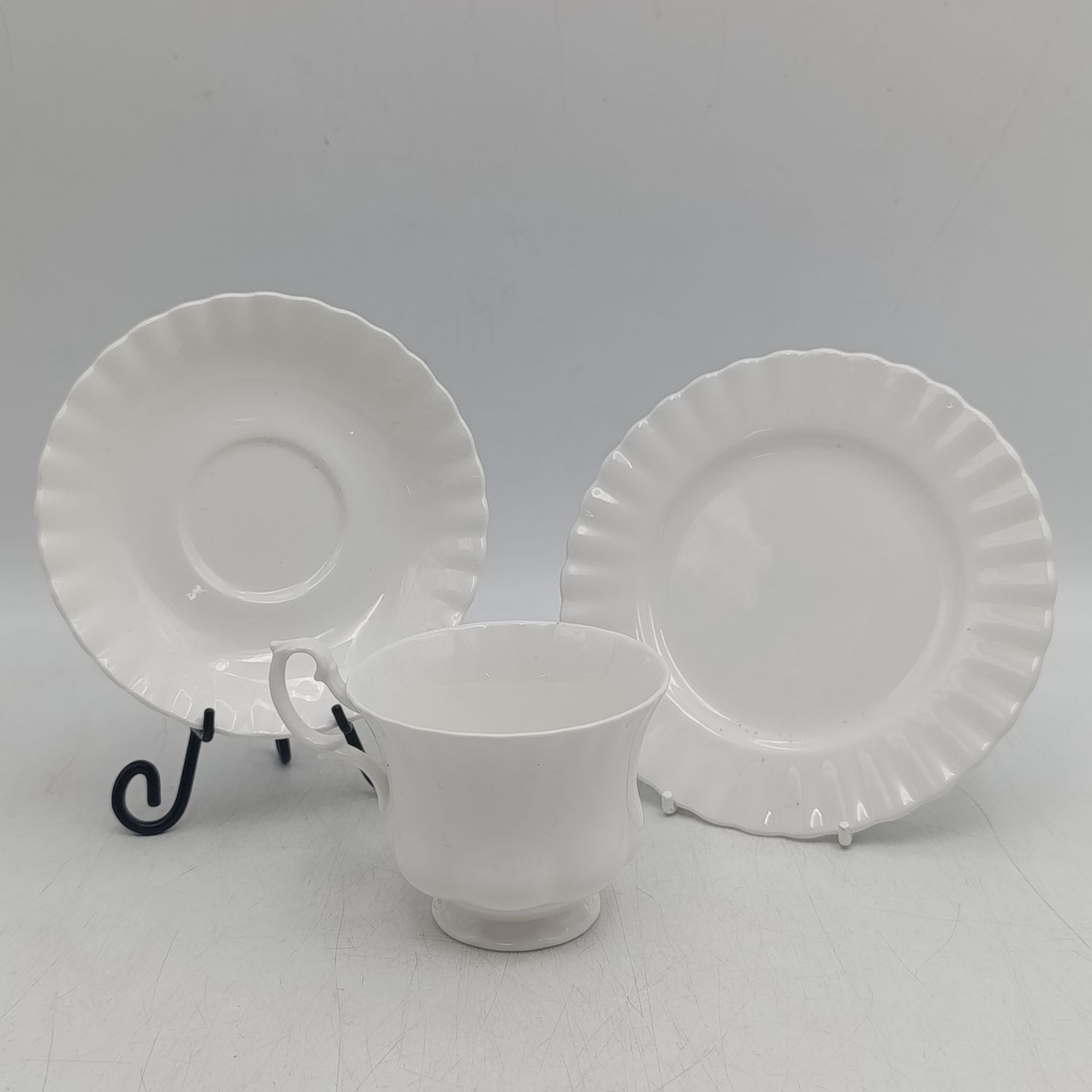 Vintage Royal Albert reverie porcelain trio - Cup, Saucer and sideplate