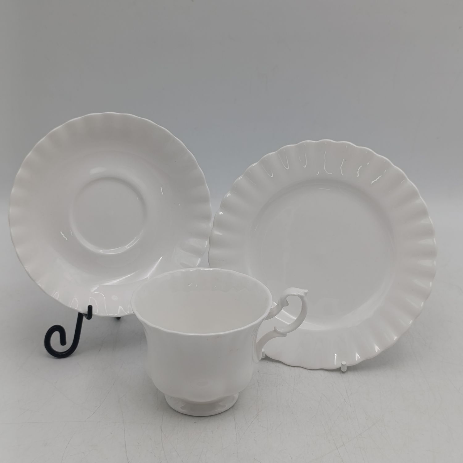 Vintage Royal Albert reverie porcelain trio - Cup, Saucer and sideplate