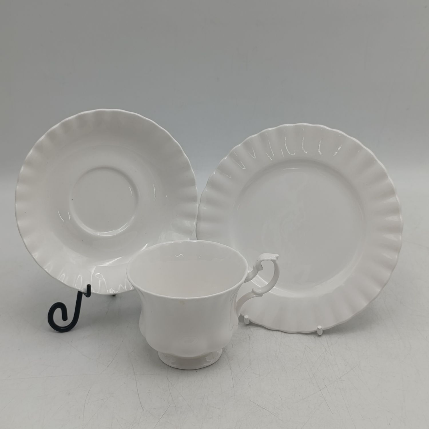 Vintage Royal Albert reverie porcelain trio - Cup, Saucer and sideplate