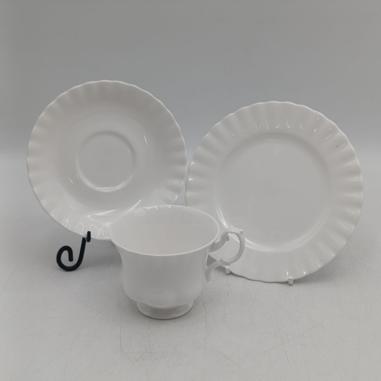 Vintage Royal Albert reverie porcelain trio - Cup, Saucer and sideplate