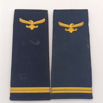 Pair of SA Air Force second lieutenant rank epaulettes