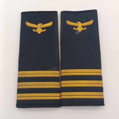 Pair of SA Air Force Captain rank epaulettes