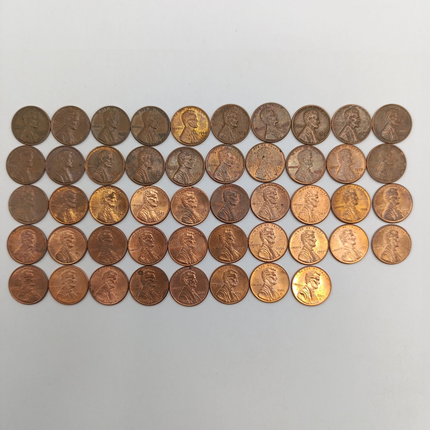 Usa Lincoln cents most excellent - 48 coins