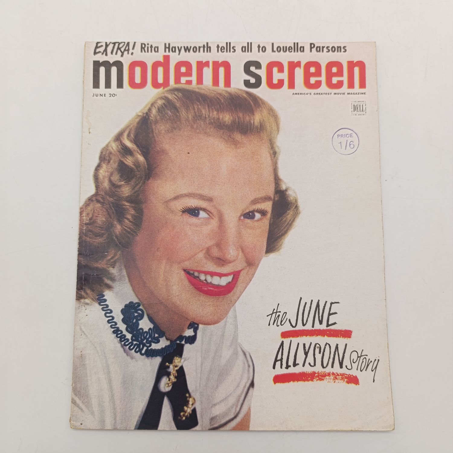 Vintage Modern Screen magazine - The June Allyson story - June 1952