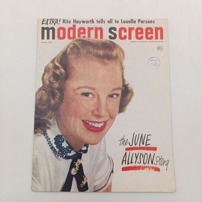 Vintage Modern Screen magazine - The June Allyson story - June 1952