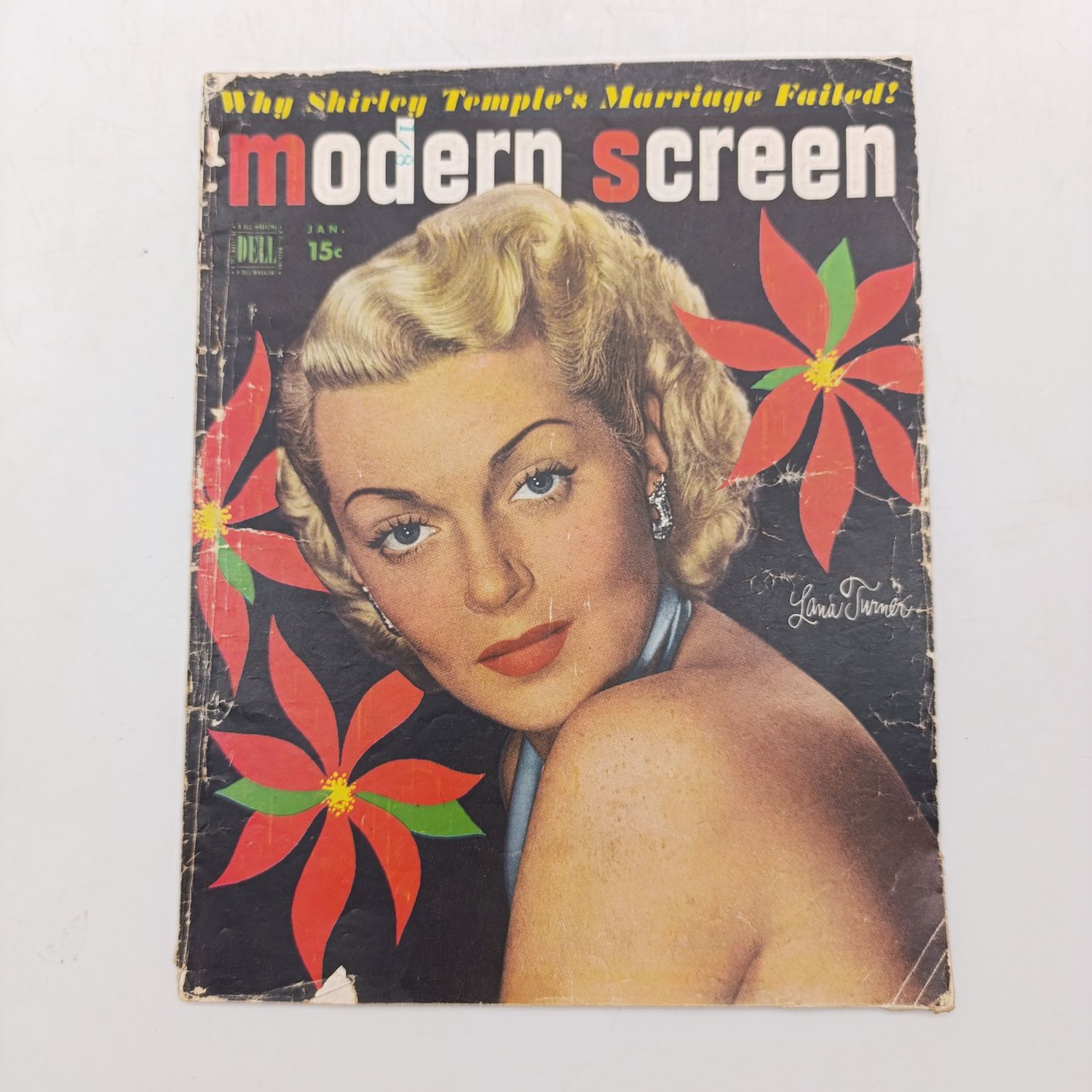 Vintage Modern Screen magazine - Lana Turner - january 1950