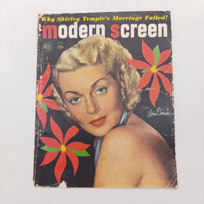 Vintage Modern Screen magazine - Lana Turner - january 1950