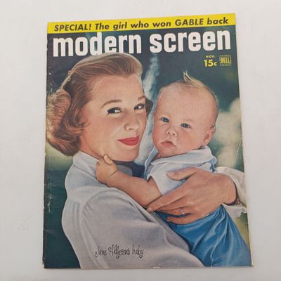 Vintage Modern Screen magazine - June Allyson's baby - November 1951