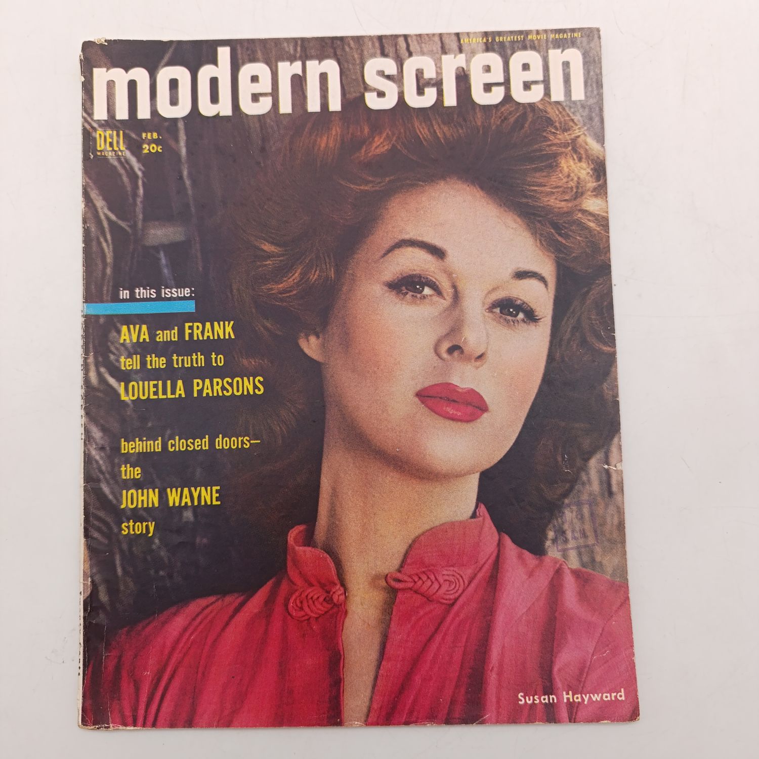 Vintage Modern Screen magazine - Susan Hayward - February 1954