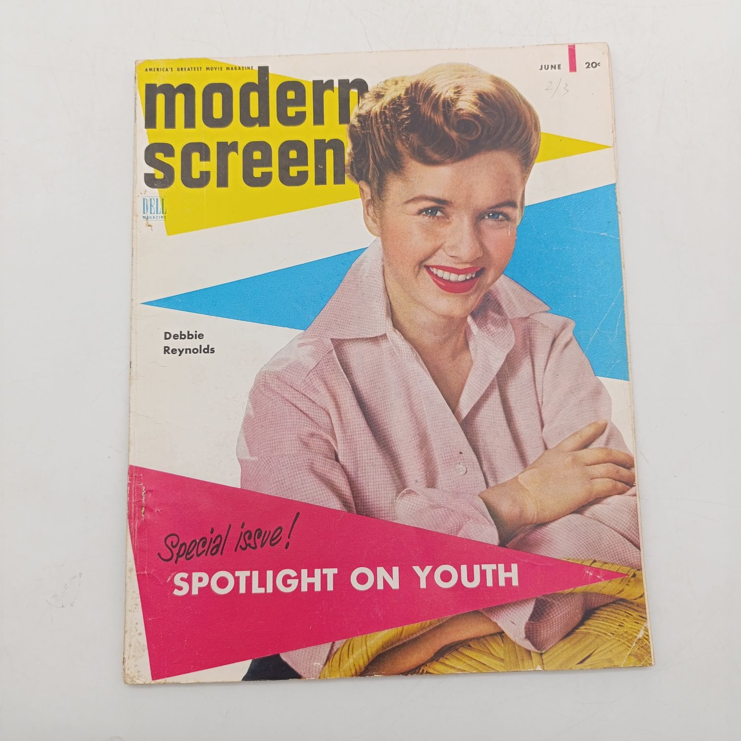 Vintage Modern Screen magazine - Debbie Reynolds - June 1953