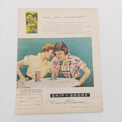 Vintage silver screen magazine - Claudette Colbert - March 1950