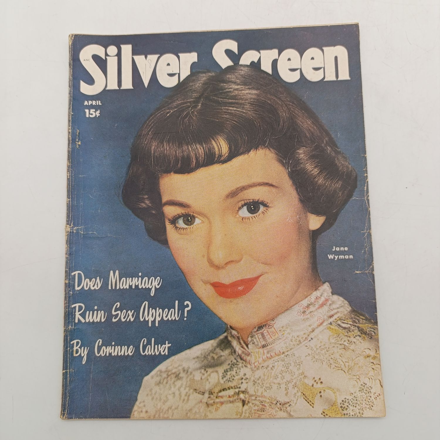 Vintage silver screen magazine - Jane Wyman - April 1950