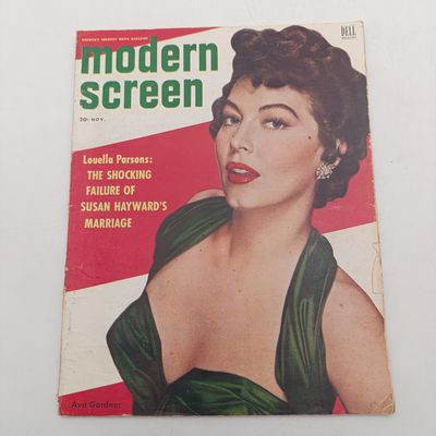 Vintage Modern Screen magazine - Ava Gardner - November 1953