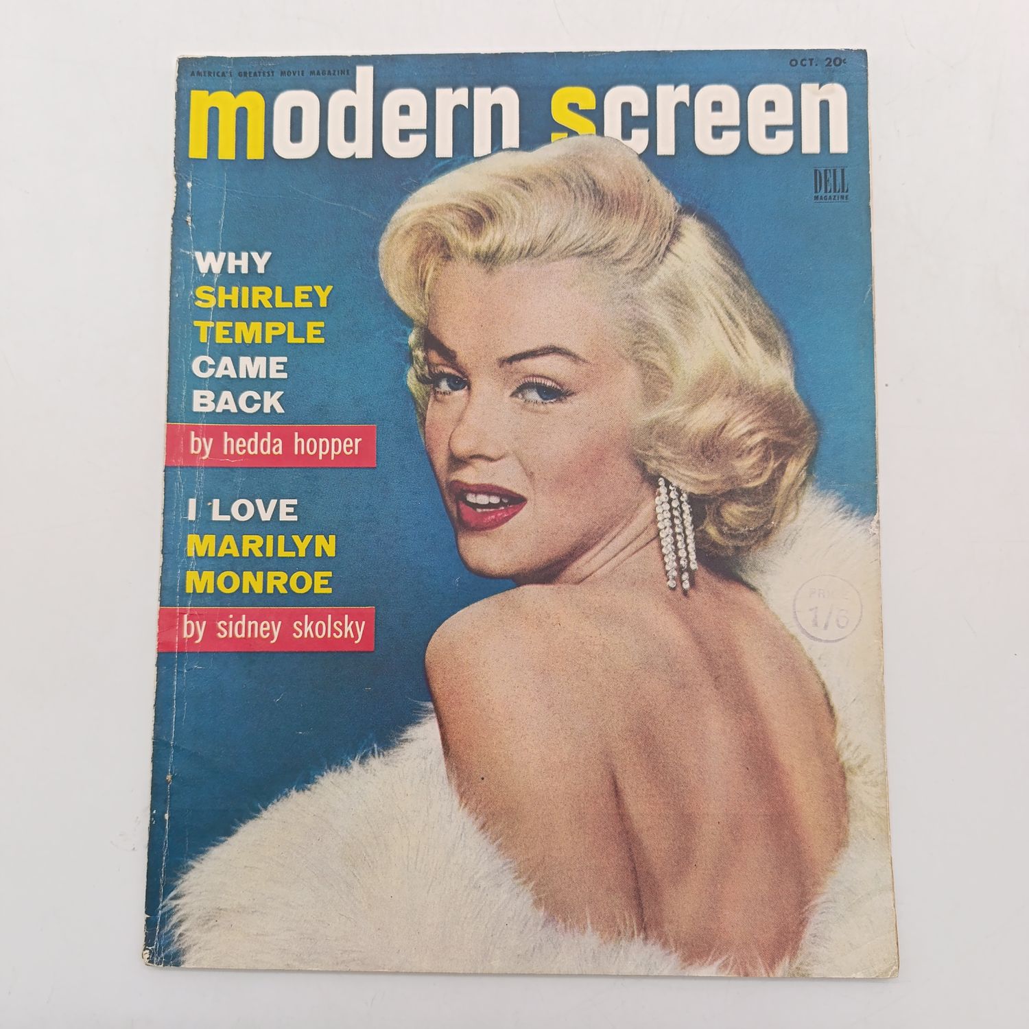 Vintage Modern Screen magazine - Marilyn Monroe - October 1953