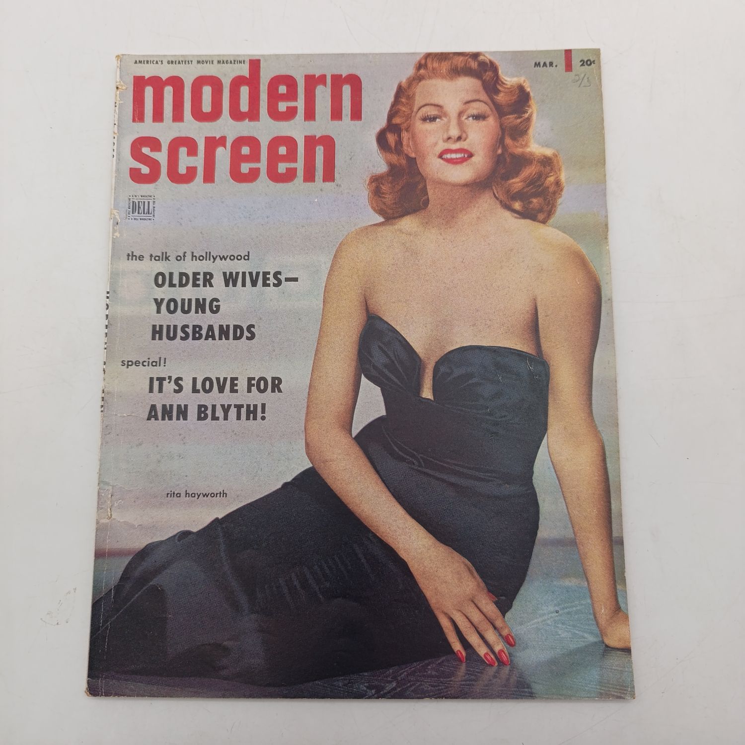 Vintage Modern Screen magazine - Rita Hayworth - March 1953
