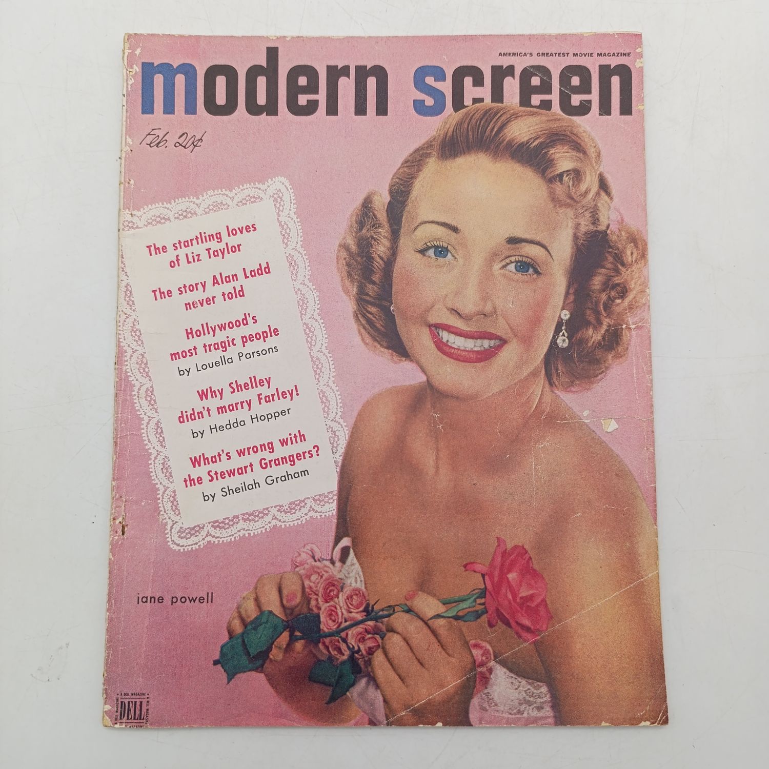 Vintage Modern Screen Magazine - Jane Powell - February 1952