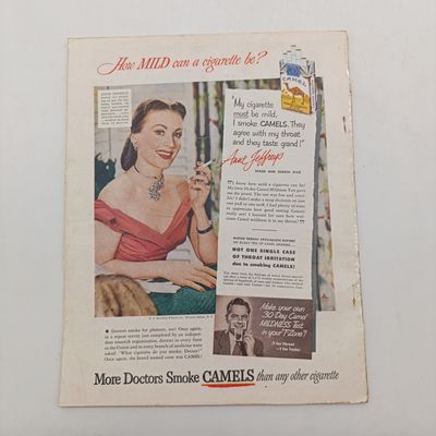 Vintage Modern Screen magazine - April 1951 -cover repaired