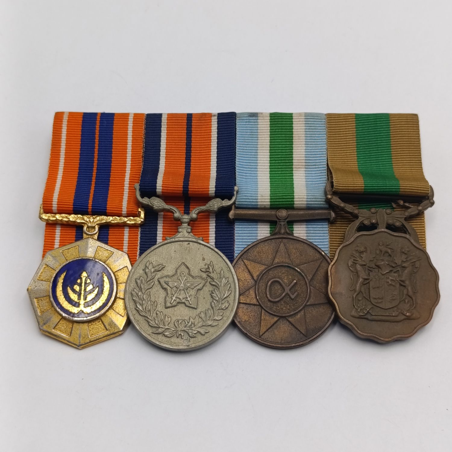 Set of 4 SADf 10 year full size medal group