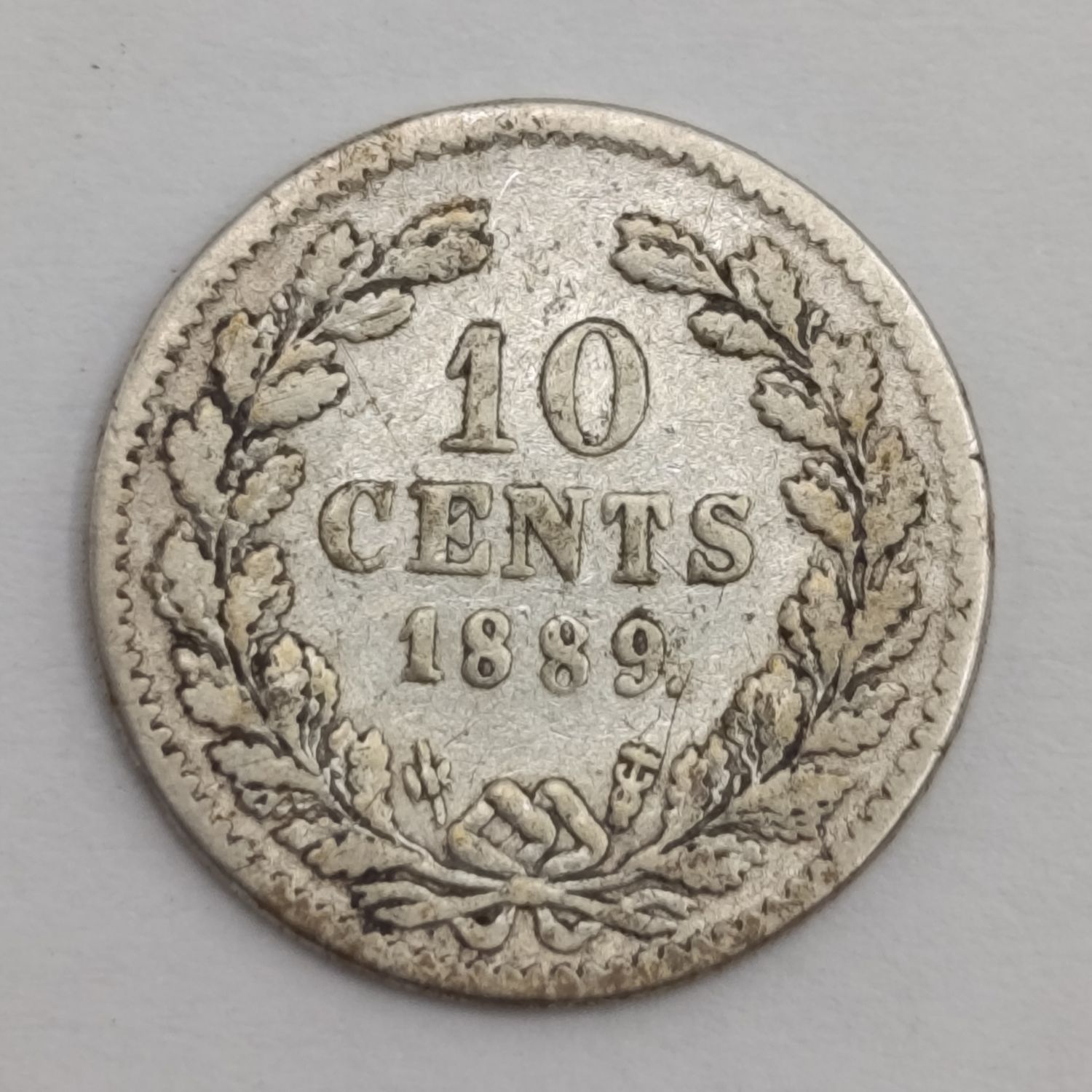 Netherlands 1889 Willem 3 Ten cents