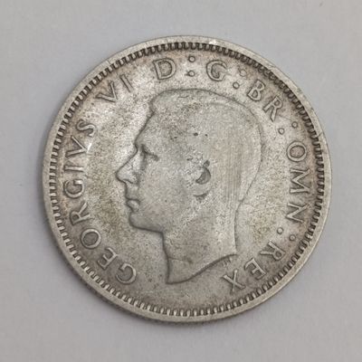 Great Britain 1939 silver sixpence - Use as filler for SA rare 1939 sixpence