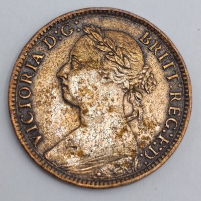 Great Britain 1890 farthing XF+
