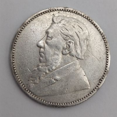 ZAR Paul Kruger 1895 shilling VF - some marks