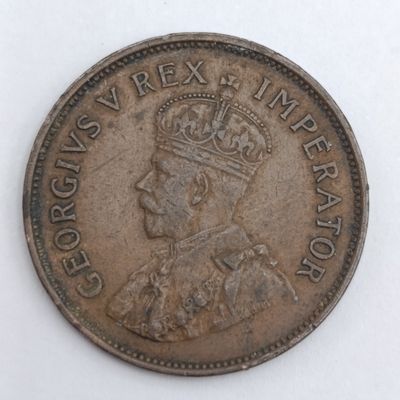 South Africa 1936 half penny VF+