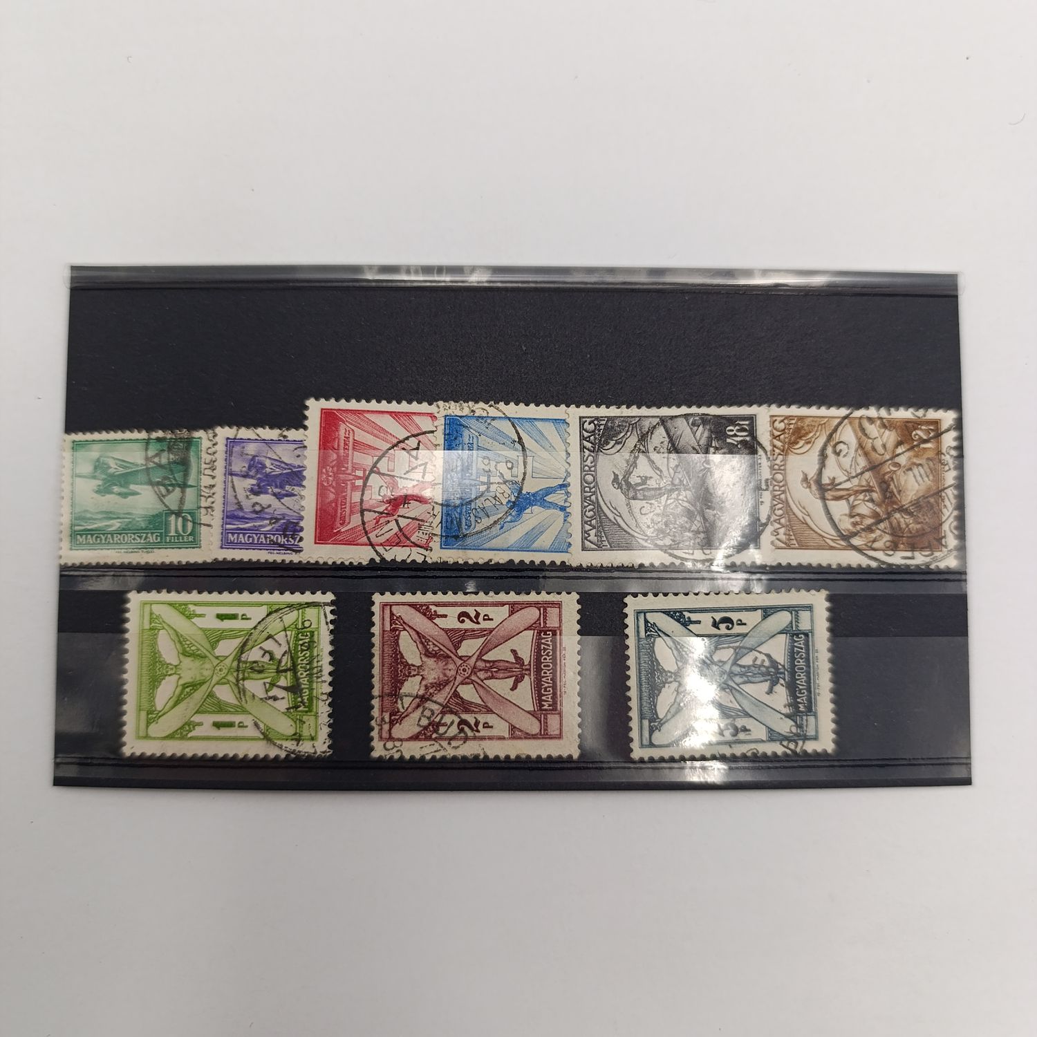 Hungary 1933 Scott C26-34 used set - Airmail