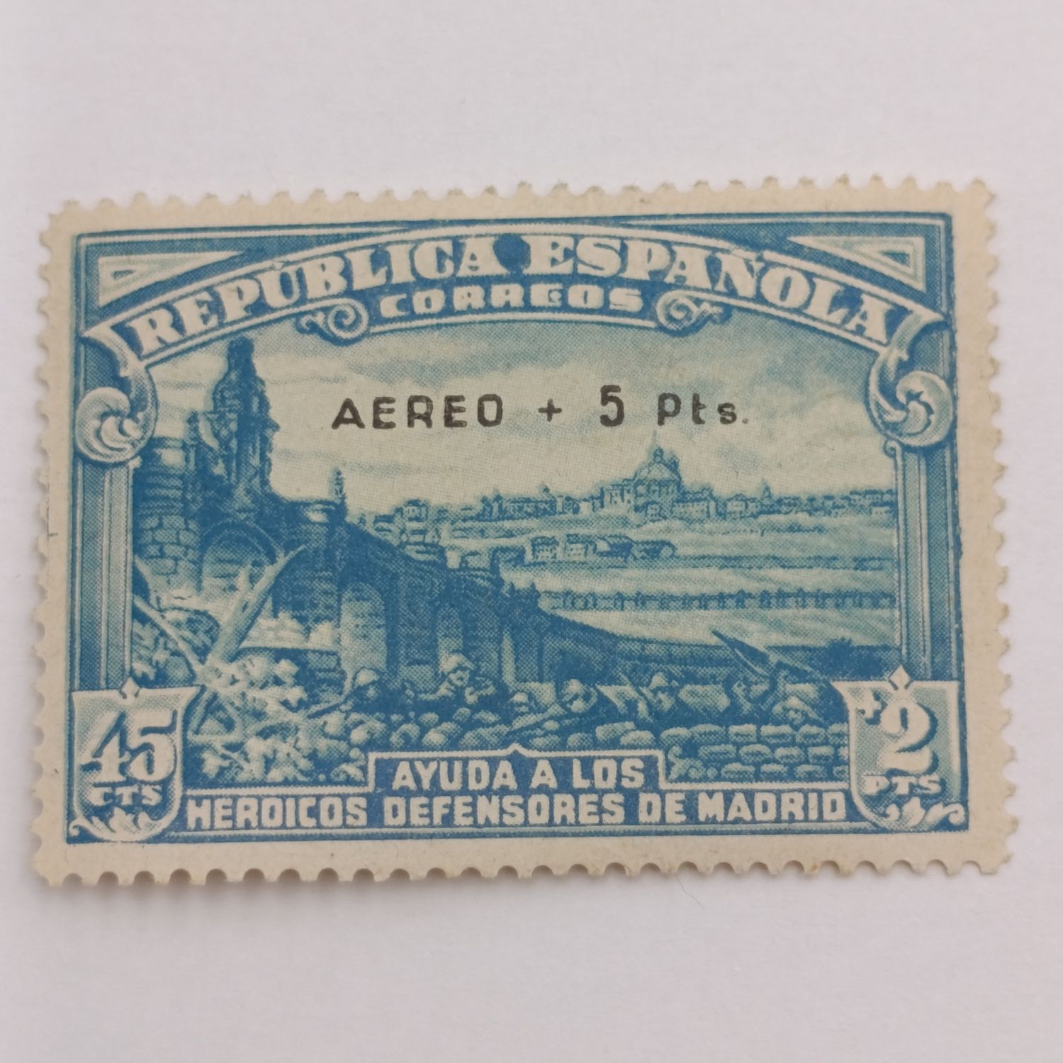 Spain 759 (Scott CB6) mint - possibly hinged - Defense of Madrid