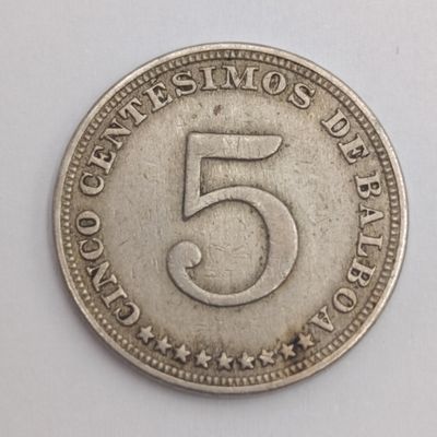 Panama 1932 Five centesimons aXF