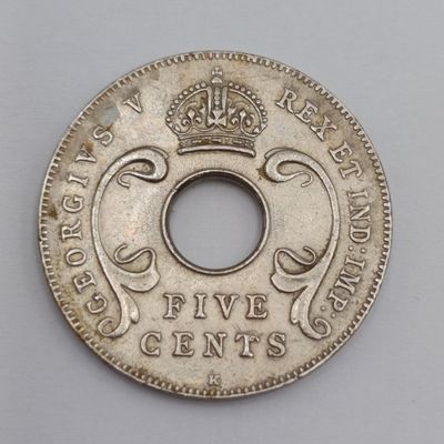 East Africa 1914K 5 cent