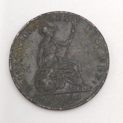 Great Britain 1827 half penny George 4