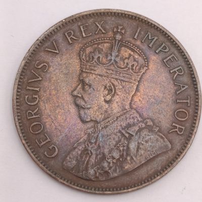 South Africa 1934 penny XF+